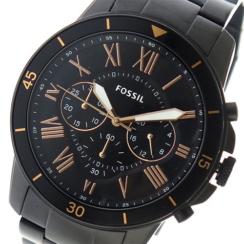 フォッシル クオーツ メンズ 腕時計 FS5374 ブラック