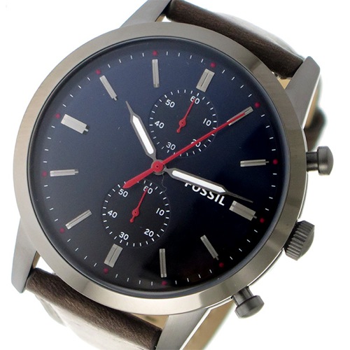 フォッシル クロノ クオーツ メンズ 腕時計 FS5378 ネイビー