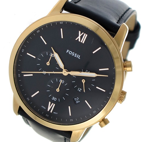フォッシル クロノ クオーツ メンズ 腕時計 FS5381 ブラック