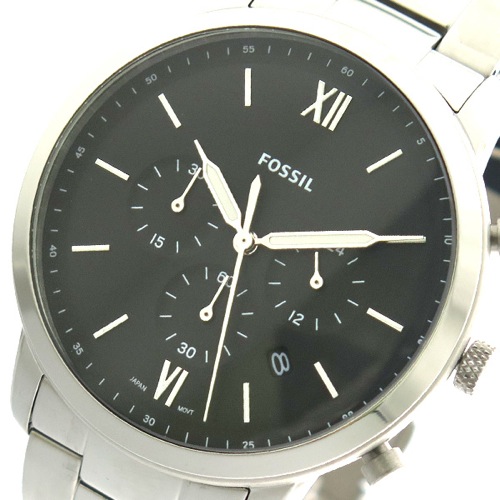 フォッシル FOSSIL 腕時計 メンズ FS5384 クォーツ ブラック シルバー