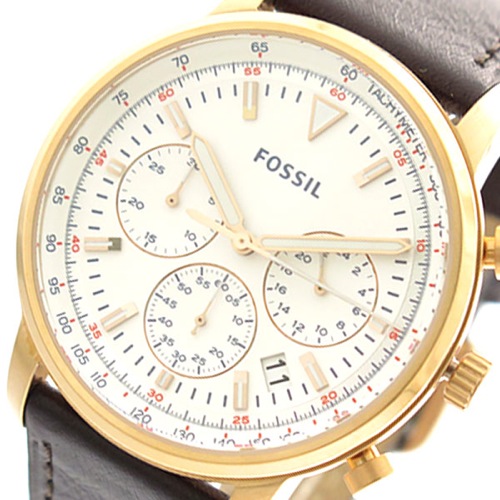 【送料無料】フォッシル FOSSIL 腕時計 メンズ FS5415 クォーツ ホワイト ブラウン - メンズブランドショップ グラッグ