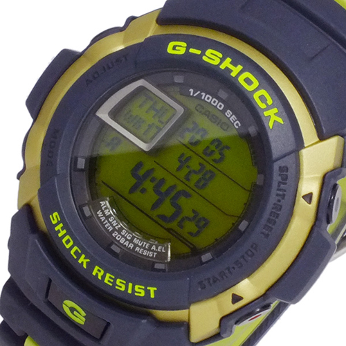 カシオ Gショック Gスパイク メンズ 腕時計 G-7710C-3 ブラック/グリーン