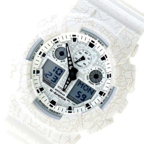 カシオ Gショッククオーツ メンズ 腕時計 GA-100CG-7A ホワイト