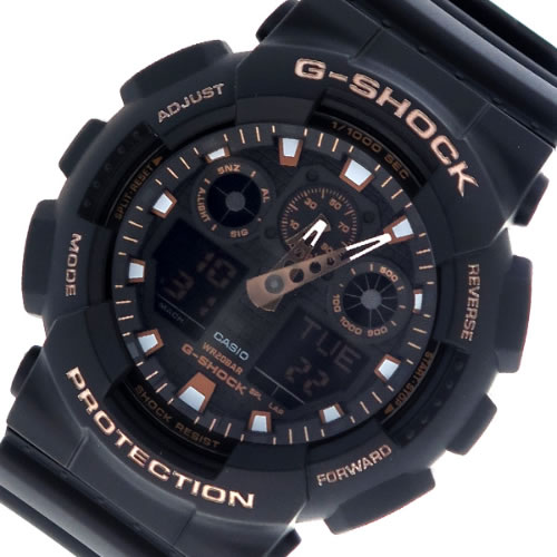 カシオ Gショック クオーツ メンズ 腕時計 GA-100GBX-1A4 ブラック×ブロンズ