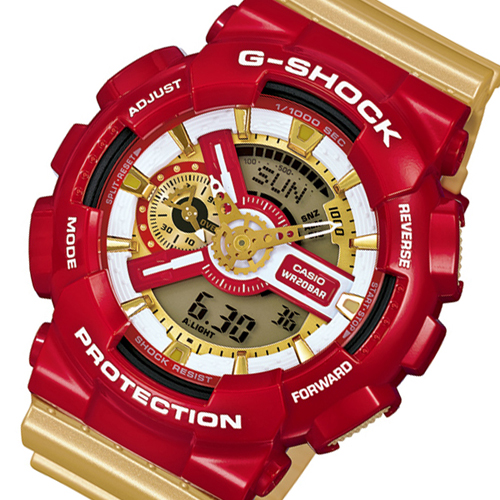 カシオ Gショック クレイジーカラーズ メンズ 腕時計 GA-110CS-4A ゴールド