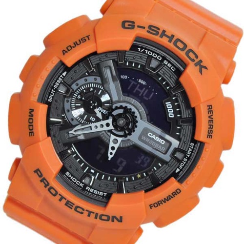 カシオ Gショック レスキューオレンジ メンズ 腕時計 GA-110MR-4 オレンジ