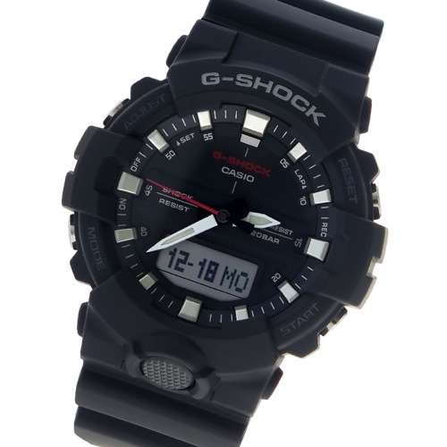 【送料無料】カシオ CASIO G-SHOCK アナデジ クロノ クオーツ メンズ 腕時計 GA-800-1ADR ブラック - メンズ