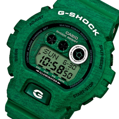 カシオ Gショック ヘザードカラーシリーズ メンズ 腕時計 GD-X6900HT-3 グリーン