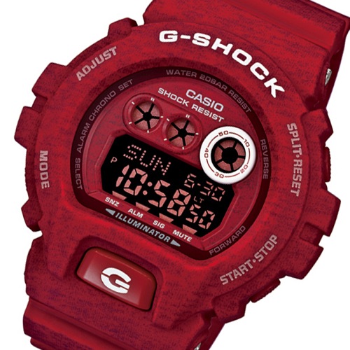 カシオ Gショック ヘザードカラーシリーズ メンズ 腕時計 GD-X6900HT-4 レッド