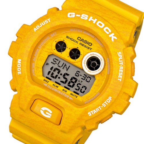 カシオ Gショック ヘザードカラーシリーズ メンズ 腕時計 GD-X6900HT-9 イエロー