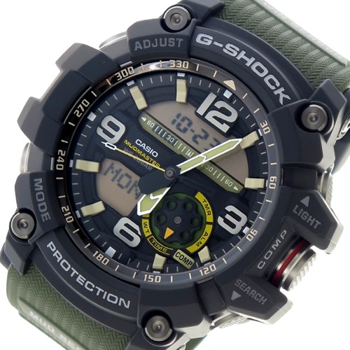 カシオ Gショッククオーツ メンズ 腕時計 GG-1000-1A3 ブラック×グリーン