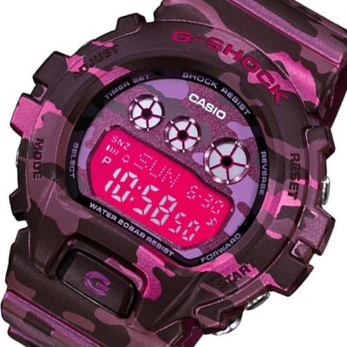カシオ Gショック エスシリーズ メンズ 腕時計 GMD-S6900CF-4 ピンク/パープルカモ