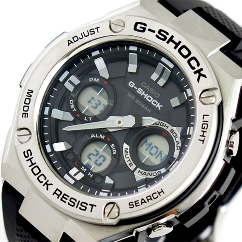 カシオ CASIO Gショック G-SHOCK タフソーラー 腕時計 メンズ GST-S110-1A クォーツ ブラック