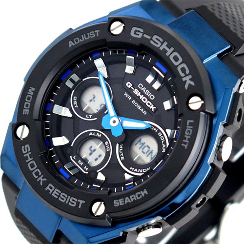 カシオ CASIO Gショック G-SHOCK タフソーラー 腕時計 メンズ GST-S300G-1A2 クォーツ ブラック