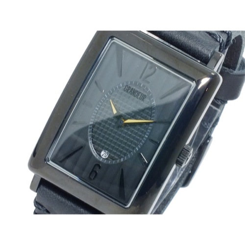 グランドール GRANDEUR クオーツ メンズ 腕時計 GSX043W4 ブラック