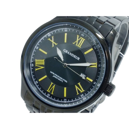 グランドール GRANDEUR クオーツ メンズ 腕時計 GSX050B2 ブラック