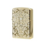 ジッポ ZIPPO オイルライター Grotesque Skull 喫煙具 GTS-A ゴールド