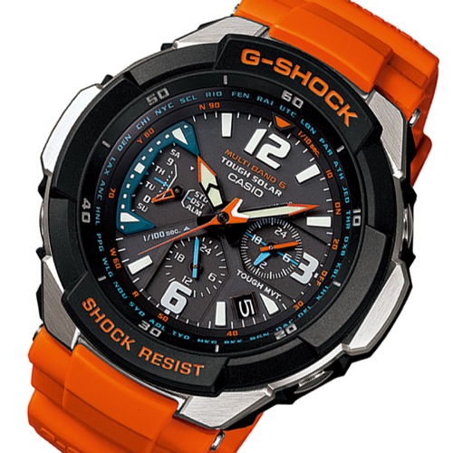 カシオ Gショック スカイコックピット メンズ 腕時計 GW-3000M-4A オレンジ