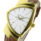ハミルトン ベンチュラ クオーツ メンズ 腕時計 H24301511 ホワイト/ゴールド