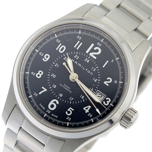 ハミルトン カーキ フィールド 自動巻き メンズ 腕時計 H70305143 ネイビー