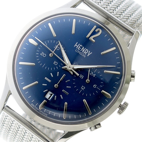 ヘンリーロンドン クオーツ メンズ 腕時計 HL41-CM-0037 ネイビー
