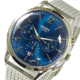 ヘンリーロンドン ナイツブリッジ 40mm クロノ ユニセックス 腕時計 HL41CM0037 ブルー/シルバー