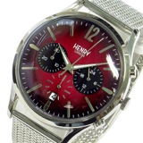 ヘンリーロンドン チャンスリー ユニセックス 40mm クロノ 腕時計 HL41CM0101 レッド/シルバー