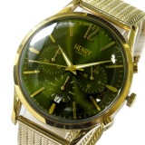 ヘンリーロンドン チズウィック ユニセックス 40mm クロノ 腕時計 HL41CM0108 グリーン/イエローゴールド