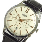 ヘンリーロンドン ハイゲート HIGHGATE ユニセックス 40mm クロノ 腕時計 HL41CS0011 ホワイト/ブラック
