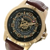 ジョンハリソン 自動巻き メンズ 腕時計 JH-038SB ブラック/ピンクゴールド