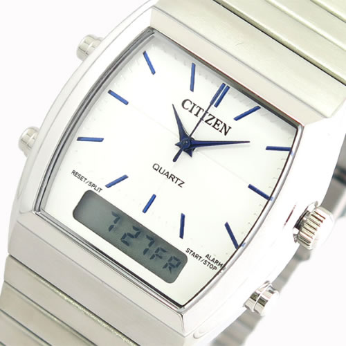 シチズン CITIZEN 腕時計 メンズ レディース JM0540-51A クォーツ ホワイト シルバー