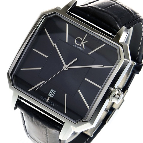 カルバン クライン クオーツ メンズ 腕時計 K1U21107 ブラック