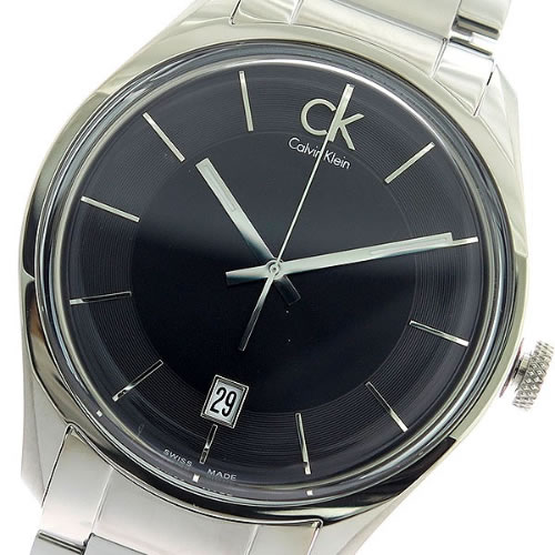 カルバンクライン マスキュリン クオーツ メンズ 腕時計 K2H211.04 ブラック/シルバー