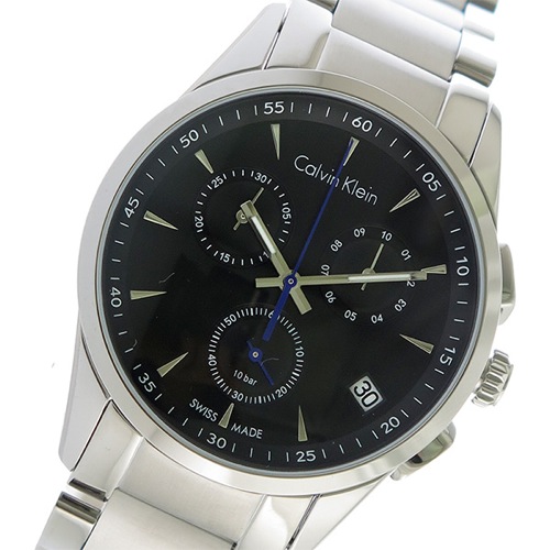 カルバンクライン クロノ クオーツ メンズ 腕時計 K5A27141 ブラック
