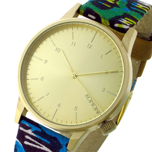 コモノ Winston-Vlisco-Gold クオーツ メンズ 腕時計 KOM-W2901 ゴールド