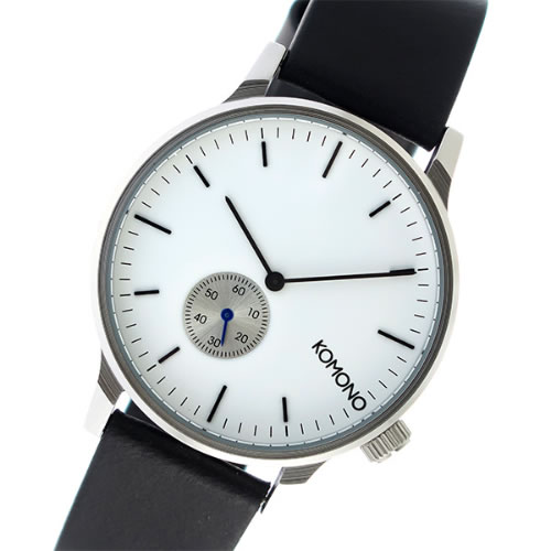 コモノ Winston Subs クオーツ メンズ 腕時計 KOM-W3002 ホワイト