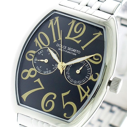 ドルチェセグレート DOLCE SEGRETO クオーツ 腕時計 MFK100YGBK ブラック/シルバー