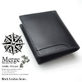 マージ 馬革×牛革コンパクト財布 メンズ MG-1760BK ブラック