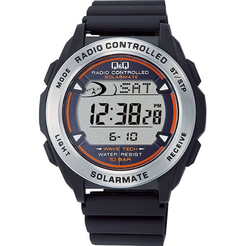 シチズン 電波ソーラー メンズ 腕時計 MHS7-300 ブラック