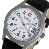 スイスミリタリー SWISS MILITARY クオーツ メンズ 腕時計 ML-384 ホワイト