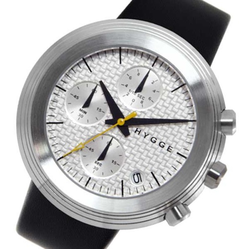 ピーオーエス POS ヒュッゲ レザー クオーツ メンズ 腕時計 MSL2312C ホワイト