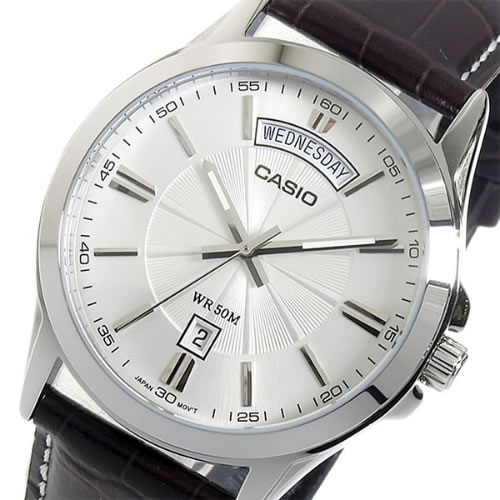【希少逆輸入モデル】 カシオ クオーツ メンズ 腕時計 MTP-1381L-7AVDF シルバー