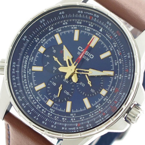 【希少逆輸入モデル】 カシオ CASIO 腕時計 MTP-SW320L-2A クォーツ ネイビー ブラウン
