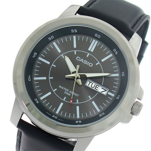 【希少逆輸入モデル】 カシオ クオーツ メンズ 腕時計 MTP-X100L-8E グレー/ブラック