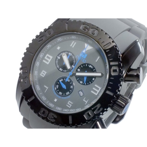 ヌーティッド NUTID MATT BULL クオーツ メンズ クロノ 腕時計 N-1403M-C BK/GY