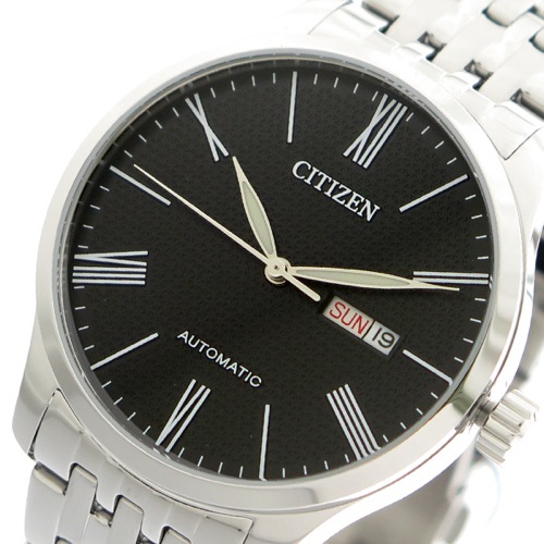 シチズン CITIZEN 腕時計 メンズ NH8350-59E 自動巻き ブラック シルバー
