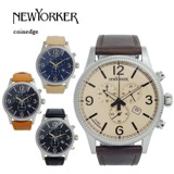 ニューヨーカー コインエッジ クロノ メンズ クオーツ 腕時計 NY00802N