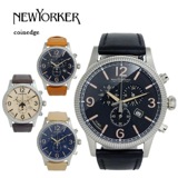 ニューヨーカー コインエッジ クロノ メンズ クオーツ 腕時計 NY00809N