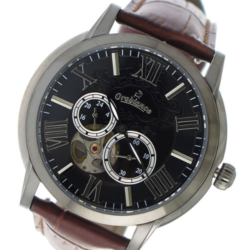 【送料無料】オロビアンコ OROBIANCO 自動巻き メンズ 腕時計 OR-0035-3BRBK ブラック - メンズブランドショップ グラッグ