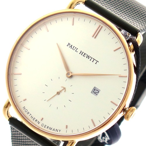 ポールヒューイット PAUL HEWITT 腕時計 メンズ 6453167 PH-TGA-R-W-5S クォーツ シルバー ブラック